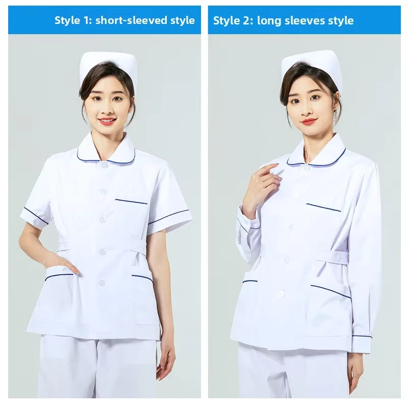 Customized Unisex Dobby Fabric Nurse Uniform Set for All Seasons