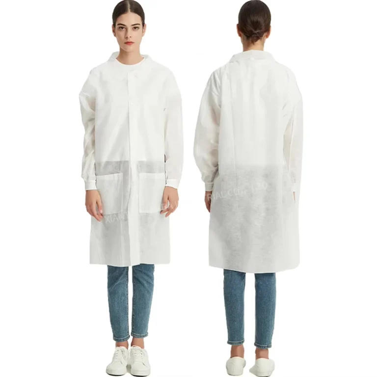 Customized-Womens-Disposable-Lab-Coat-Comfortable-Breathable-PPE-Work-Wear-Coverall-Long-Sleeves-Medical-Protective-Clothes