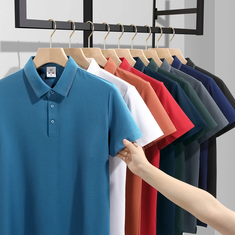Customized logo High quality Quick Drying Polo Shirt Men's Golf Work Shirt Blank Design Sports Polo T shirt