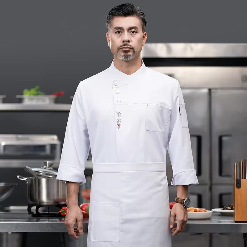 Customized logo Kitchen Clothes Restaurant Hospitality Chef Jacket Uniform for Kitchen