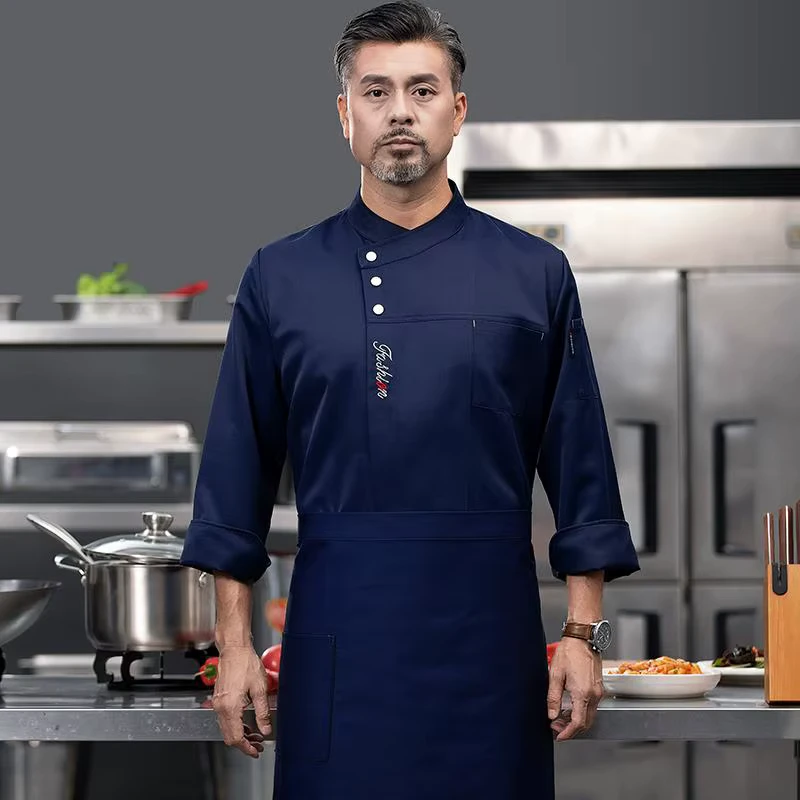 Customized logo Kitchen Clothing Restaurant Hospitality Chef Jacket Uniform for Kitchen