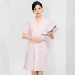 Customized logo Woven Waterproof Spandex Nurse Hospital Scrubs Suit Tops Nursing Sets Medical Hospital Uniforms for Women