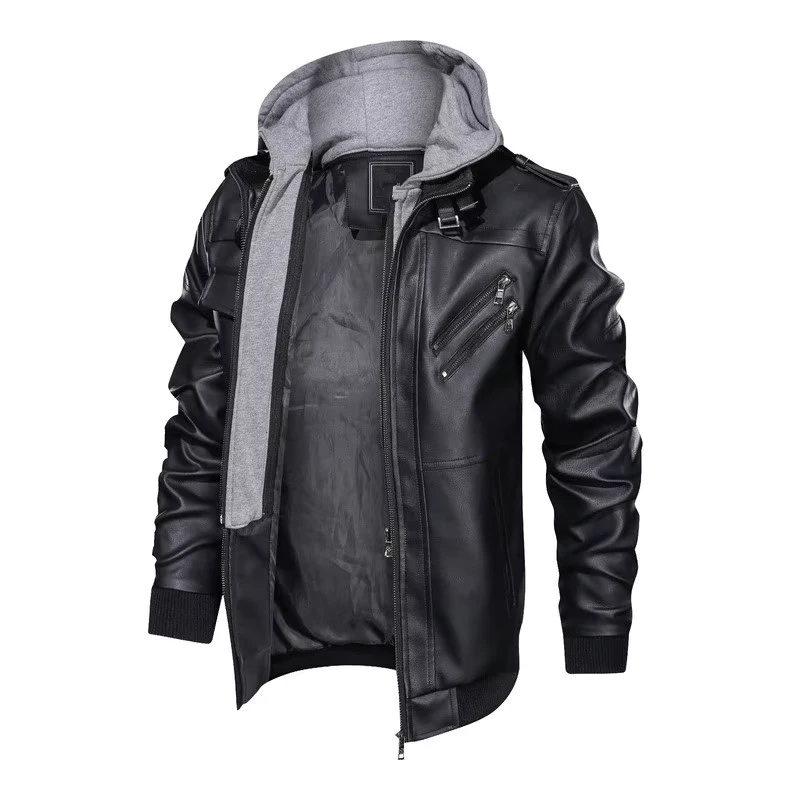 DAN5719 Solid Color Coat Men Teenager Large Size Jacket Men Wear Spring and Autumn Winter Jacket Canvas Fabric Casual