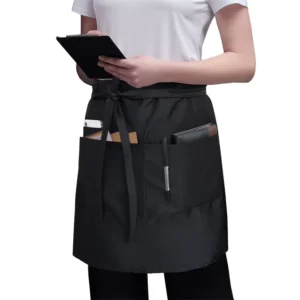 DM110086 Cotton Sleeveless Bib Apron with Long Waist for Restaurant Use