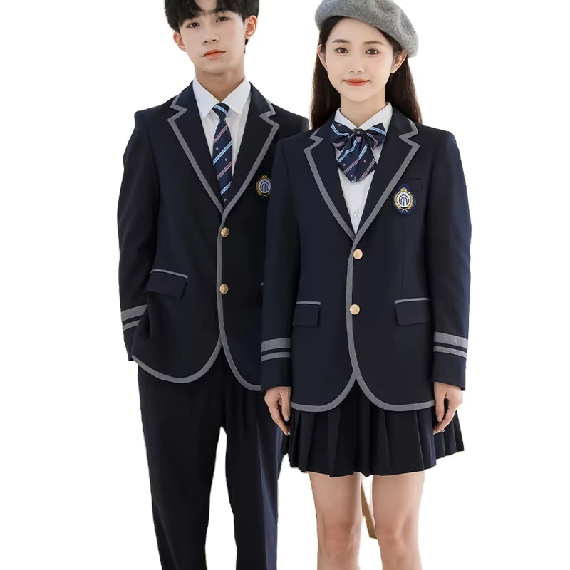 Dark Blue High School Uniforms for Girls and Boys