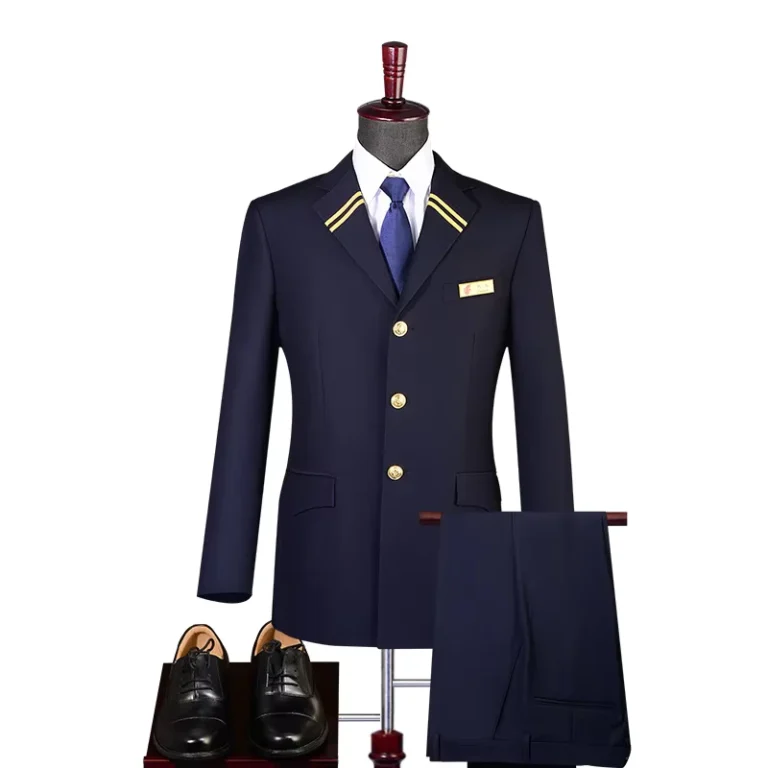 Deluxe-Staff-Uniform-Airline-Flight-Captain-Pilot-Suit-Style-Pilot-Team-Work-Suit-High-Speed-Rail-Male-Female-Black-Embossed