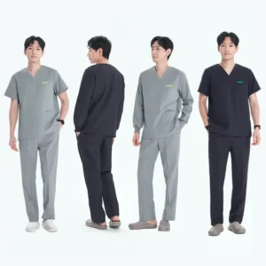 Dental Assistant Clothing Hospital Uniforms Surgical Blouse with Pockets Straight Pants Medical Scrub Set Operating Room Clothes 301