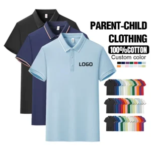 Design Custom Printed Polo Shirt Uniform 100% Pure Cotton Men’s Work Shirt Sports Adult Children Polo T shirts