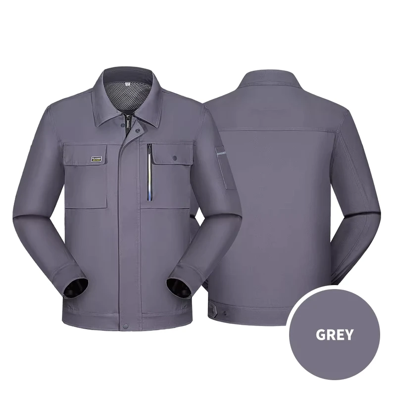 Design Your Own Logo Print Mens Engineer Business Office Industrial Production Working Clothes Uniform Set for Sale