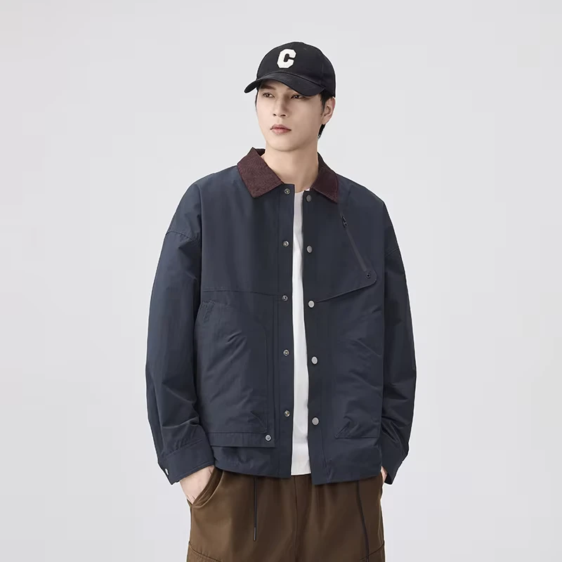Design Your Own Winter Men's Casual Waterproof Windproof 100% Polyester Jacket