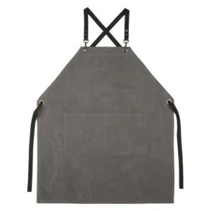 Detachable Canvas Barista Apron Custom Logo for Restaurant Bakery