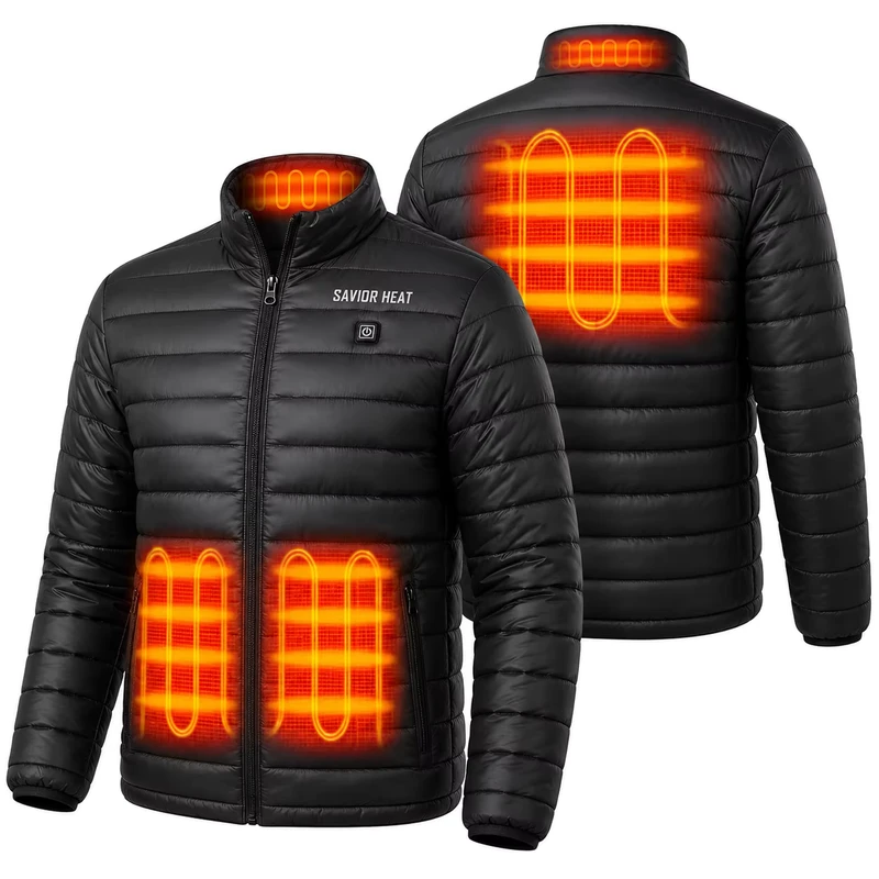 Detachable Hood Snow Skiing Sportswear Breathable Waterproof Thermal Insulated Men Winter Activity Battery Heated Jacket