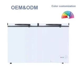 Direct Cooling Single Temperature Congeladore Horizontal Chest Deep Freezer 95 Liters 900 Liters for Supermarket
