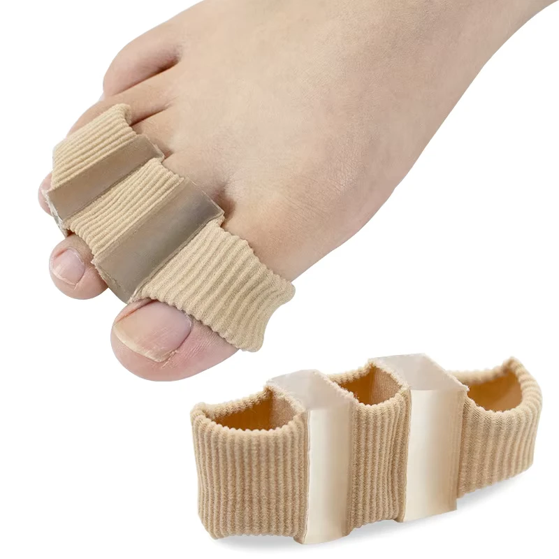Discount Promotion Five Hole Silicone Gel Fiber Bunion Corrector Toe Separator Orthosis Device Correction Toenail Shaping Thumb