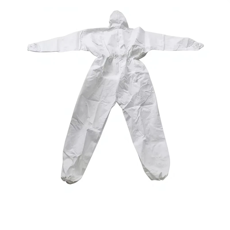 Disposable Adult Protective Coverall with Hood Anti Static Breathable PP SMS MP Coverall Safety Equipment Personal Protective