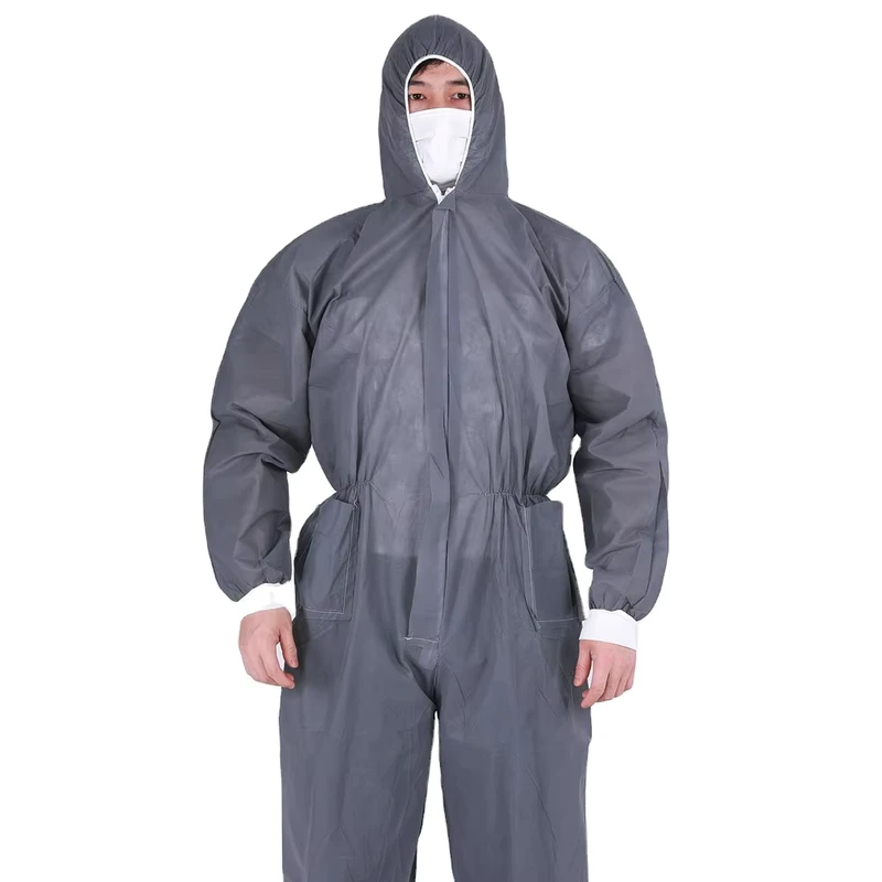 Disposable Coverall Disposable Overalls Waterproof Hazmat Suit Overalls for Men Industrial Working Disposable Clothes