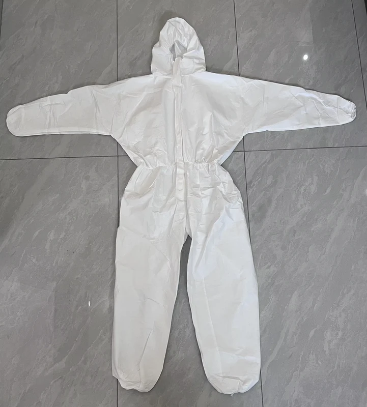 Disposable-Coverall-SF-Breathable-Membrane-Material-Water-Repellent-Dust-Proof-Adjustable-Waist-Elastic-Ankles-for-Cleanroom
