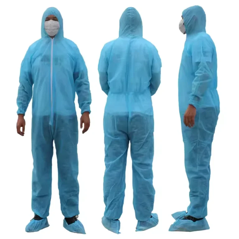 Disposable-Coveralls-High-Quality-Breathable-Hooded-Zip-Opening-Protective-Coverall-with-Elastic-Cuffs-45g-SMS-Coverall-Suit