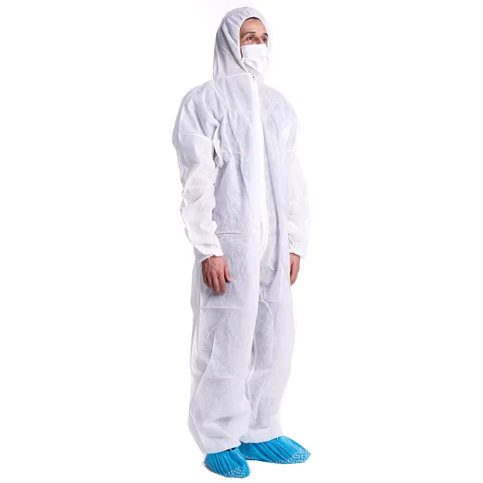 Disposable-Microporous-Coverall-Plastic-Waterproof-Overall-Oil-WorkWear-Tyvek-Coveralls