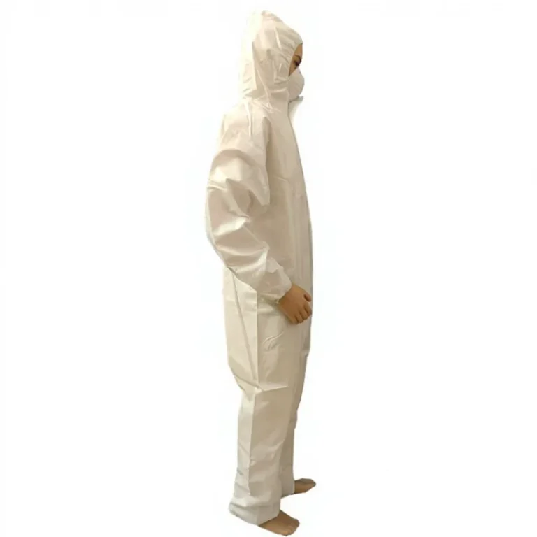 Disposable-Microporous-Coverall-Plastic-Waterproof-Overall-Oil-WorkWear-Uniform-Coveralls