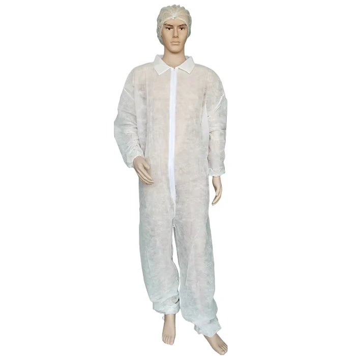 Disposable PP Nonwoven Breathable Waterproof Coverall for Body Protection in Food Industry Household & Apparel Use