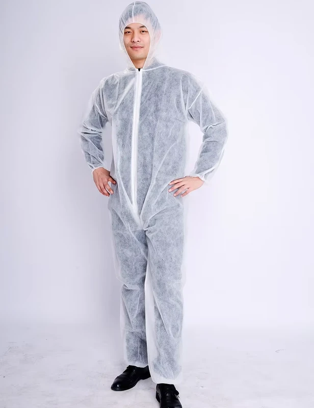 Disposable-PP-Nonwoven-Overall-Coverall-for-Body-Protection-Breathable-Waterproof-Household-Apparel-Use-Food-Industry