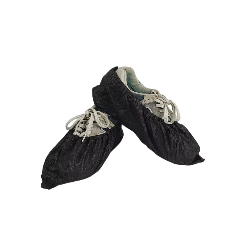 Disposable PP Spunbonded Black Shoe Covers for Foot Protection Non Woven PP Black Shoe Covers