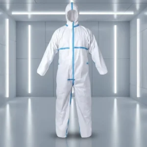 Disposable PPE Safety Overall Coverall Working Uniform Polypropylene and Polyethylene Film Coverall