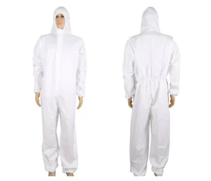 Disposable Painting Coverall with Hood Protective 50gsm Microporous Coverall Safety Clothing