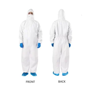 Disposable Protective Coverall Against Particles and Splashes Microporous Waterproof Nonwoven Overall XL