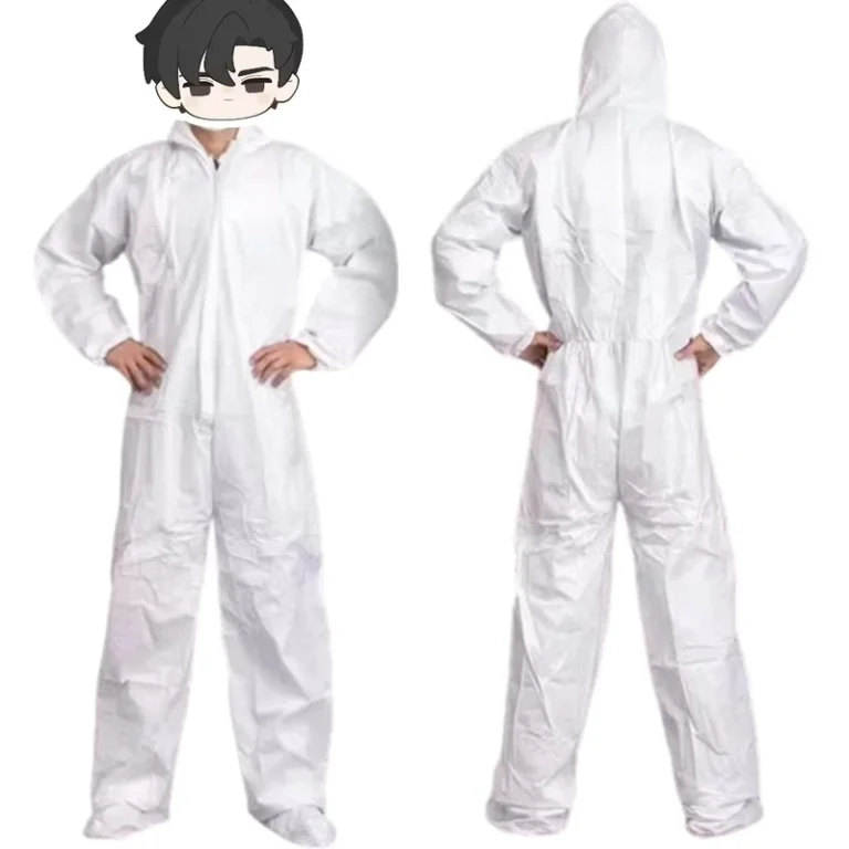 Disposable-Protective-Coveralls-with-Hood-Zipper-Elastic-Wrists-Shoe-Covers-for-Men-Women-Tyvek-Coverall