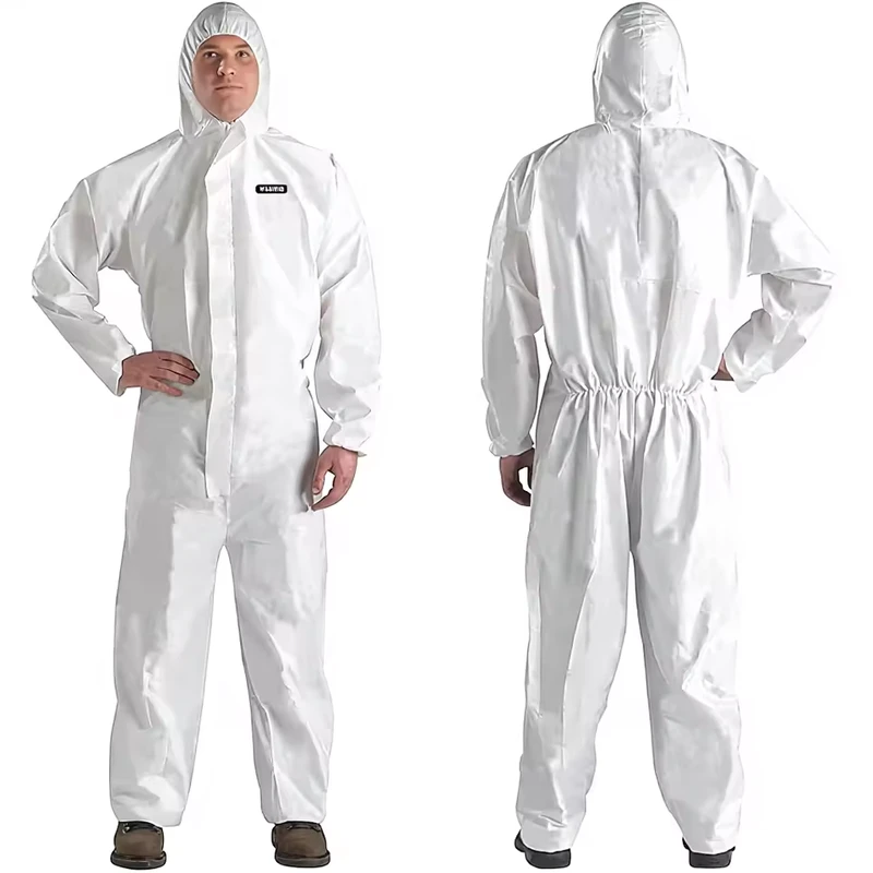 Disposable SMS Material Welded Seam Full Body Protection Loose Fit Coverall with No Respirator Pack for Painting