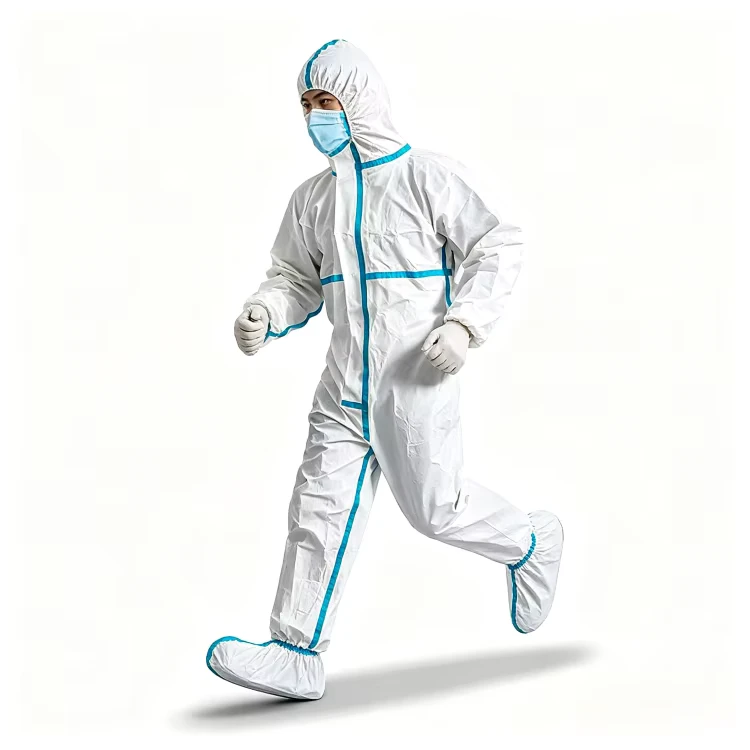 Disposable Type 5 6 Protective Coverall Certified Bulk Order Acceptable With Custom Logo and Packaging Customization