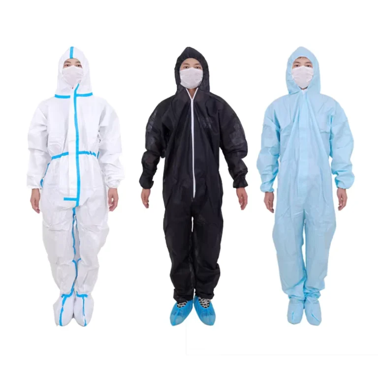 Disposable-Waterproof-Coverall-for-Food-Industries-Dust-protection-Clothing-Suits-Coverall-with-Hood