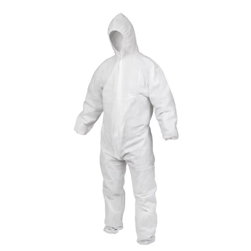 Disposable Waterproof Safety Coverall Single use Nonwoven Disposable Ppe Jumpsuit Breathable Workwear