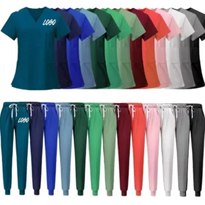 Doctor Nurse Hospital Nursing Scrubs Uniforms Sets Womens Jogger Set Best Selling Spandex Medical Scrub Breathable Suit