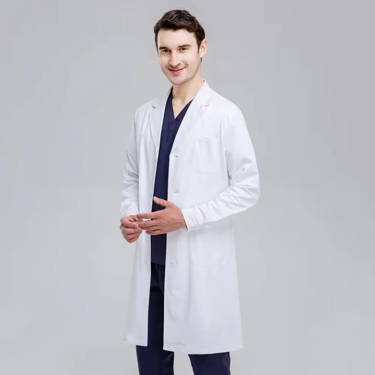 Doctor-Uniform-Hospital-Blouse-Lab-Coat-Uniformes-De-Hospital-Unisex-Medical-Scrubs-Custom-Anti-Static-White-Woven