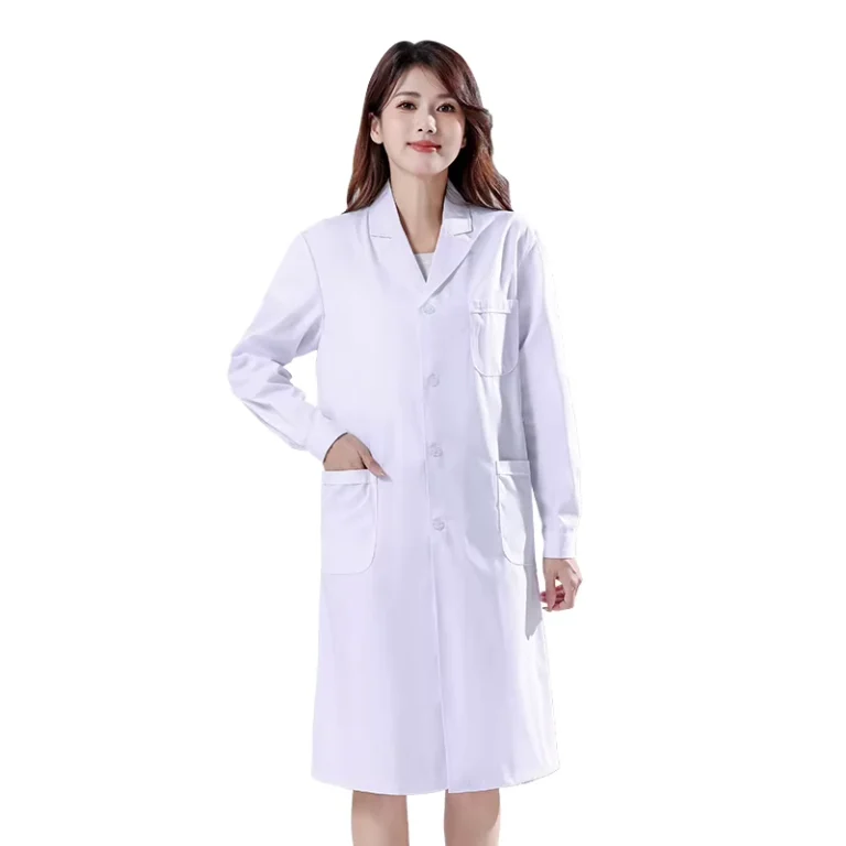 Doctor-Uniform-Hospital-Blouse-Lab-Coat-Unisex-Medical-Scrubs-Custom-Anti-Static-White-Woven