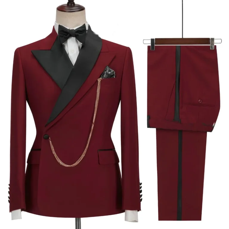 Double-Breasted-Men-Suit-With-Pants-Burgundy-2-Pieces-Slim-Fit-Wedding-Costume-Party-Prom-Blazer-Male-Wear