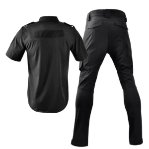 Double Safe Custom Short Sleeve Security Uniform Suit Security Clothing Security Guard Uniforms