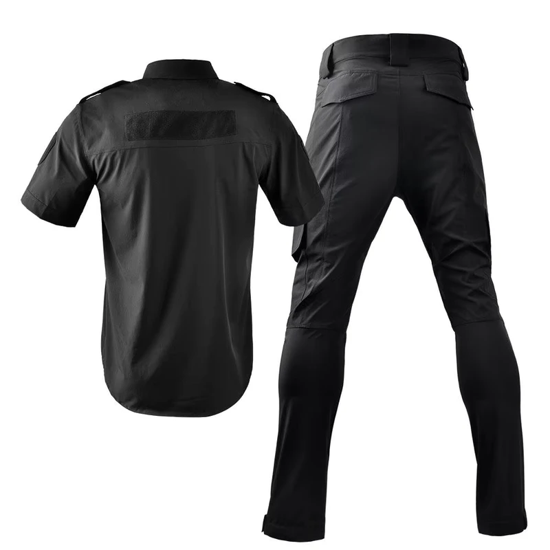 Double Safe Custom Short Sleeve Security Uniform Suit Security Clothing Security Guard Uniforms