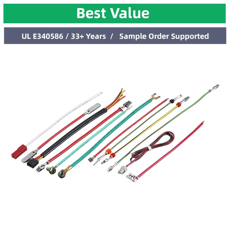 Dryer Wire Harness with 2.5 mm Spade Terminal, Pure Copper, 600V Rated