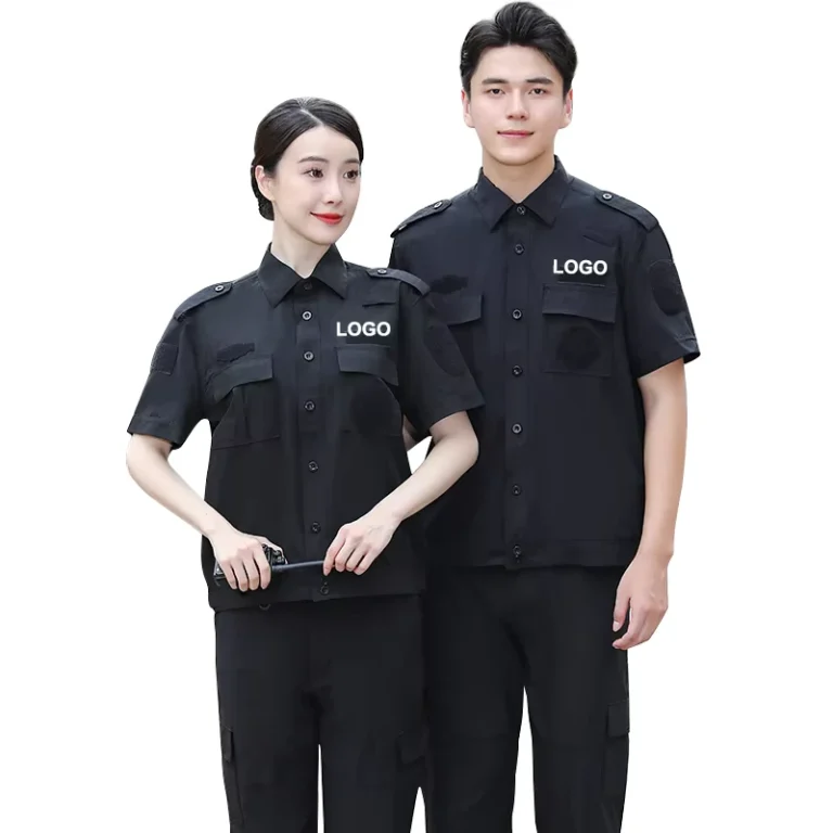 Durable-Tear-Resistant-Poly-Cotton-Guard-Training-Outfit-Multiple-Functional-Pockets-Custom-Color-Logo-Accepted-Security-Uniform
