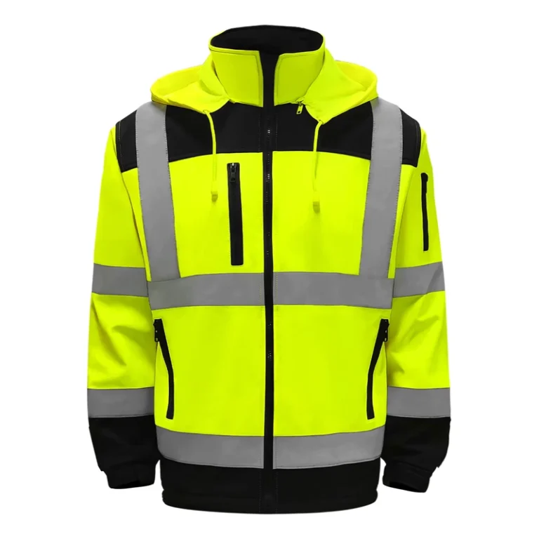 Durable-Windproof-Waterproof-Safe-Warm-Comfortable-Wear-Zipper-Closure-Softshell-Jacket-with-Fleece-Lining-Safety-Clothing