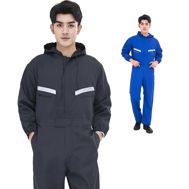 Dust-Proof Wear-Resistant Reflective-Strip Work Clothes for Coal Mines and Shipyards