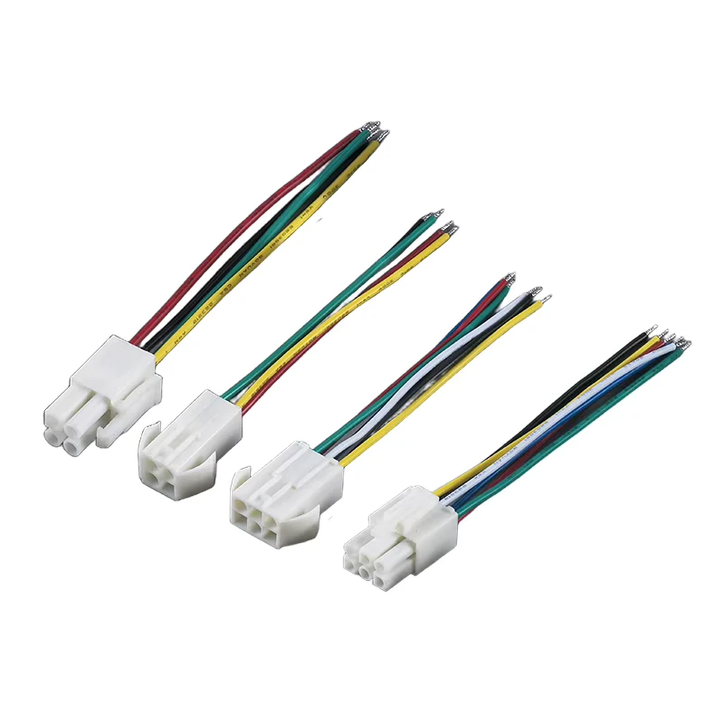 EL Series 4.5 mm Compatible Connector Wire Harness, Pre-Crimped Pure Copper Wires for Automobiles, Motorcycles and Computers
