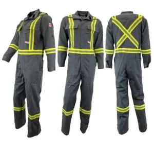 EN 11612 EN 11611 Long Sleeve Breathable FR Anti static Cotton Fire Proof Coverall