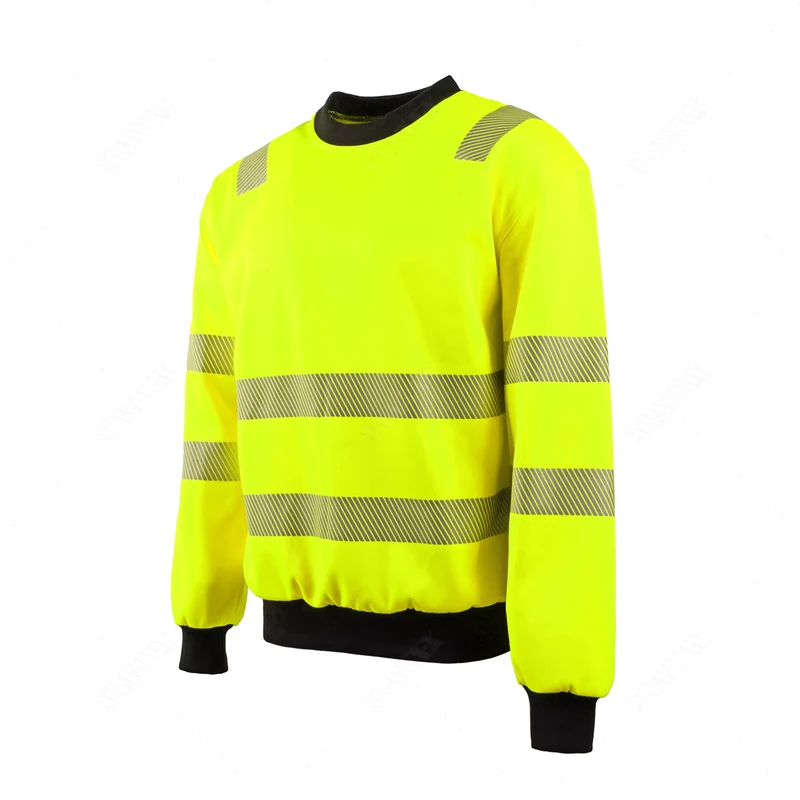 EN ISO 20471 Class 3 High Visibility Safety Sweatshirt Work Shirt