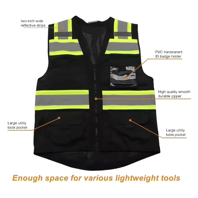 EN-ISO-20471-Class-3-Waterproof-Multi-Pocket-Zipper-Construction-Highway-OEM-Custom-Logo-Reflective-Safety-Vest