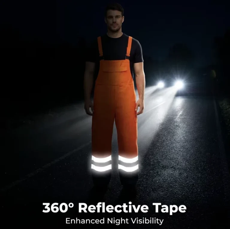 EN-ISO-20471-Reflective-Tape-Hi-Vis-ANSI-CLASS-2-Waterproof-Bib-Brace-Safety-Overalls-Durable-Stain-Resistant-Polyester-Cotton